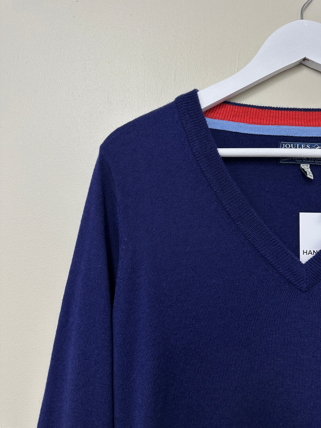 Joules Blue V-Neck Jumper - Size 14