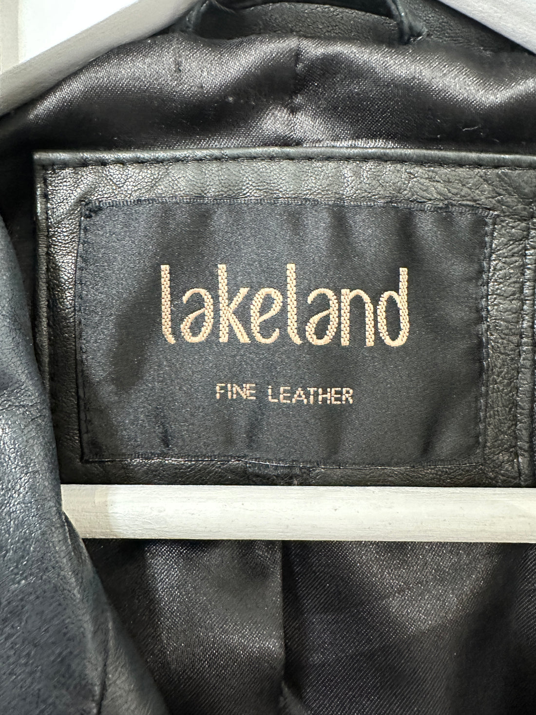 Lakeland Black Leather Jacket - Size 14