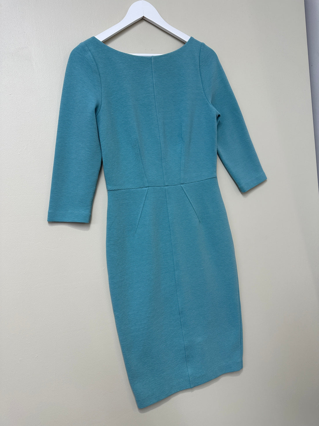 Boden Mint Ribbed Shift Dress - Size 10