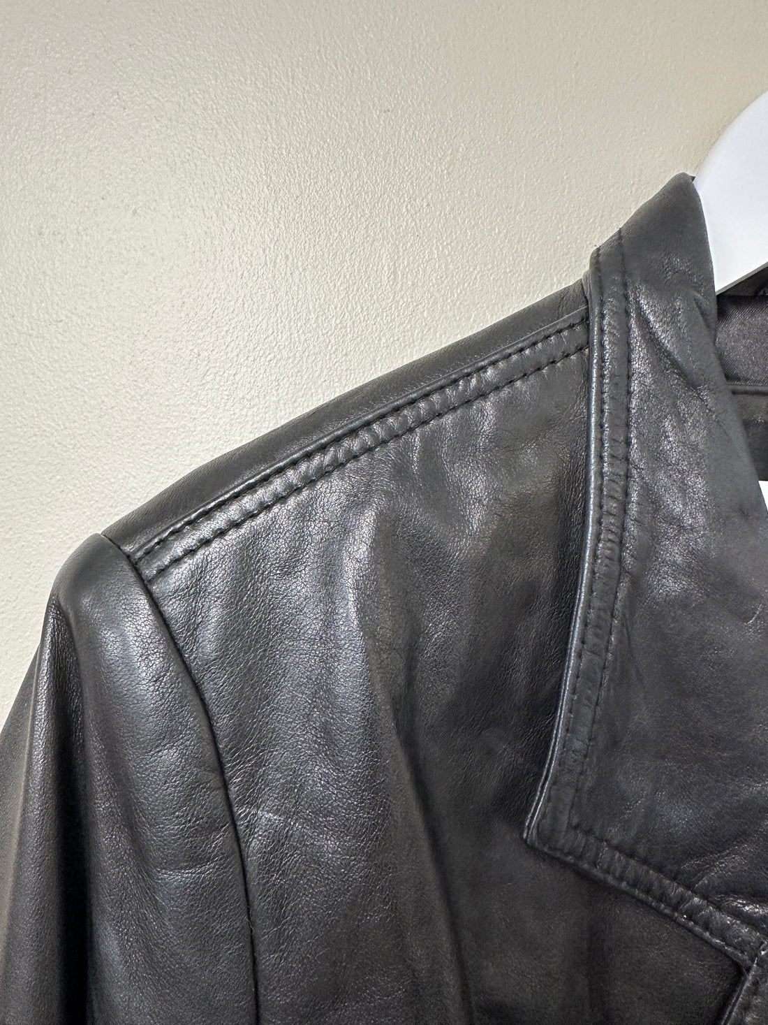 Lakeland Black Leather Jacket - Size 14