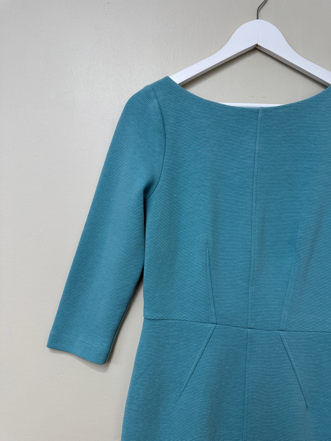 Boden Mint Ribbed Shift Dress - Size 10