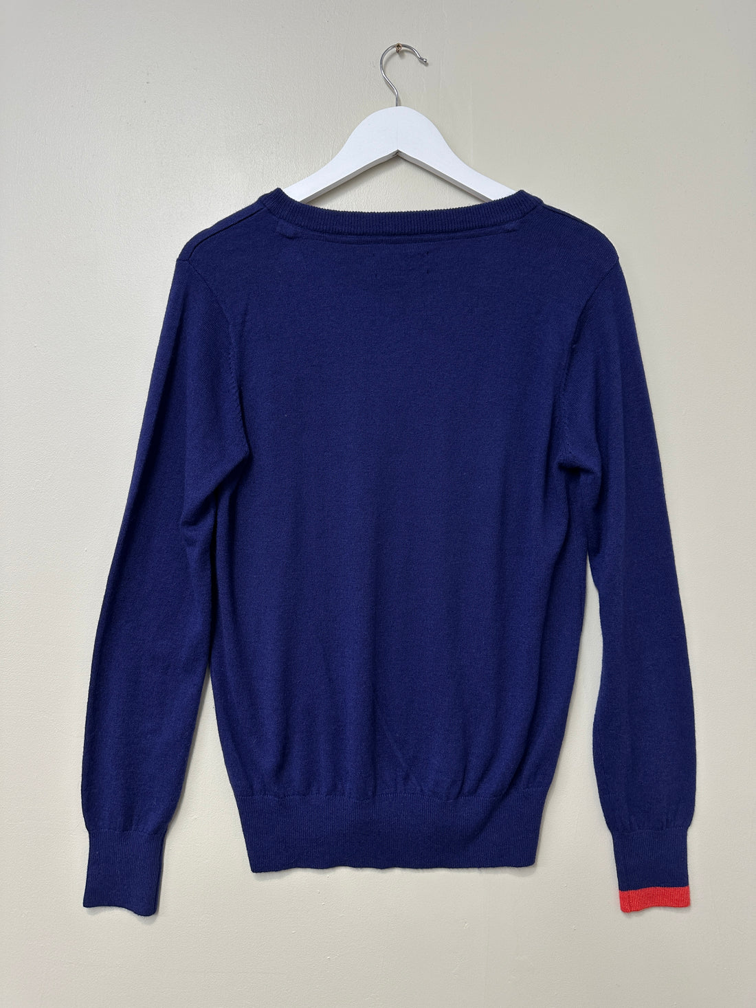 Joules Blue V-Neck Jumper - Size 14