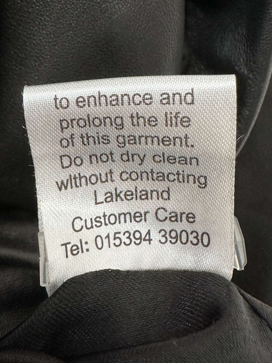 Lakeland Black Leather Jacket - Size 14