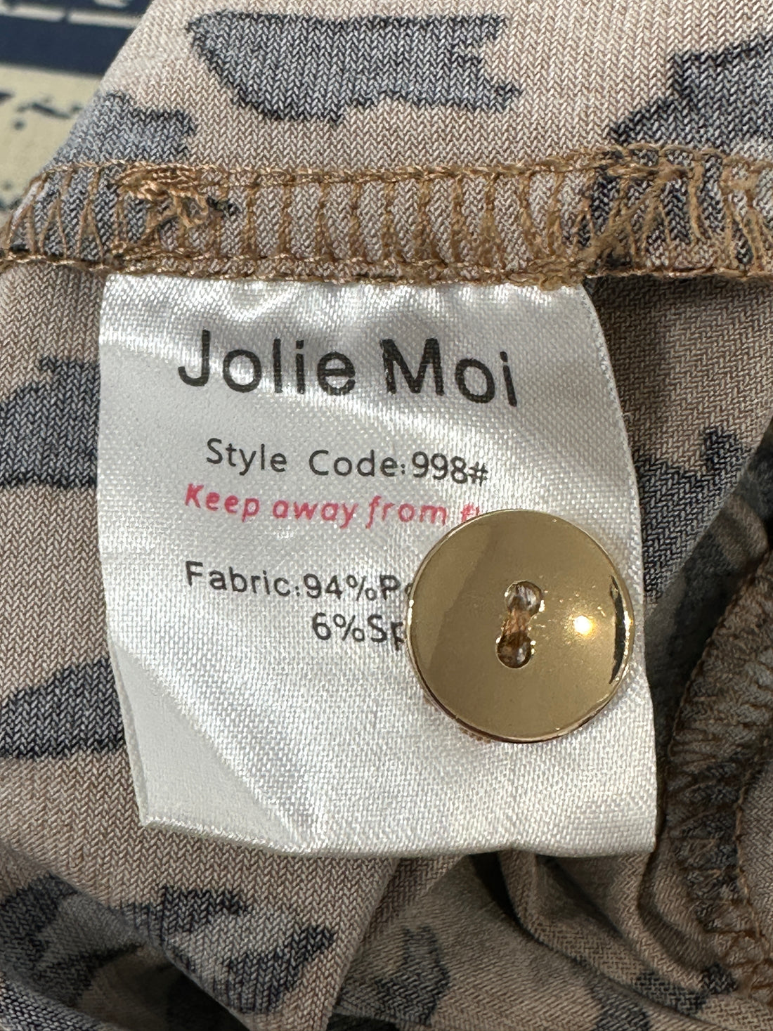 Jolie Moi Brown Black Leopard Print Jumpsuit - Size 10