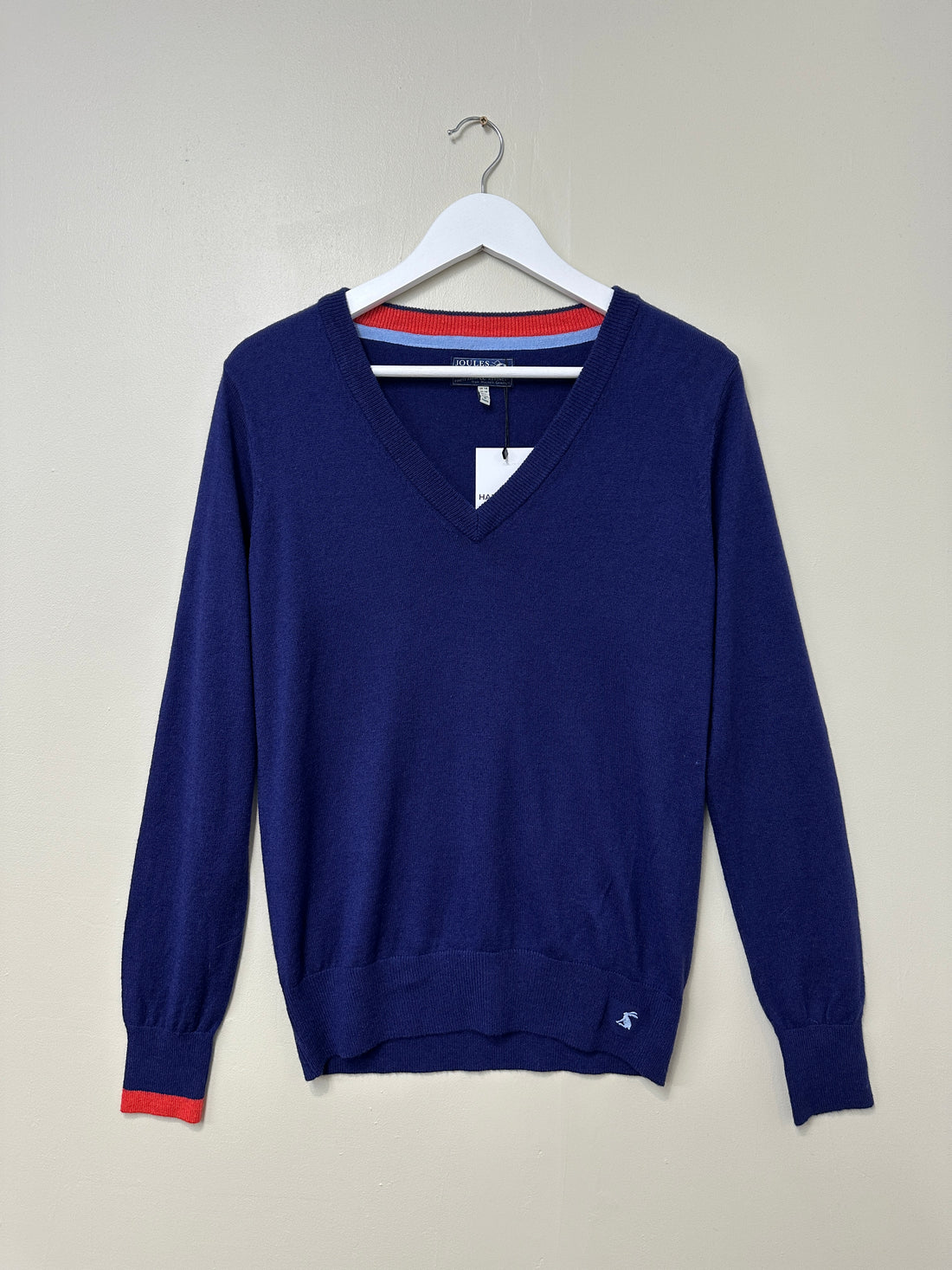 Joules Blue V-Neck Jumper - Size 14