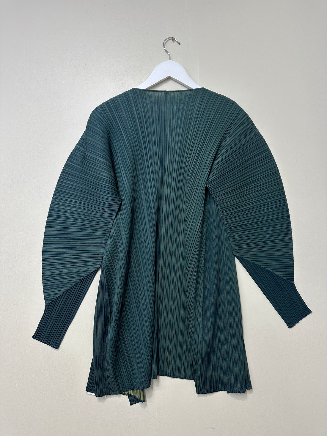Pleats Please Green + Issey Miyake Cardigan - One Size