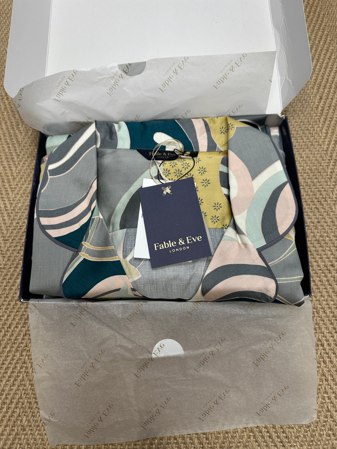 Fable & Eve Multicoloured Floral Oriental Pyjama Set - Size 18
