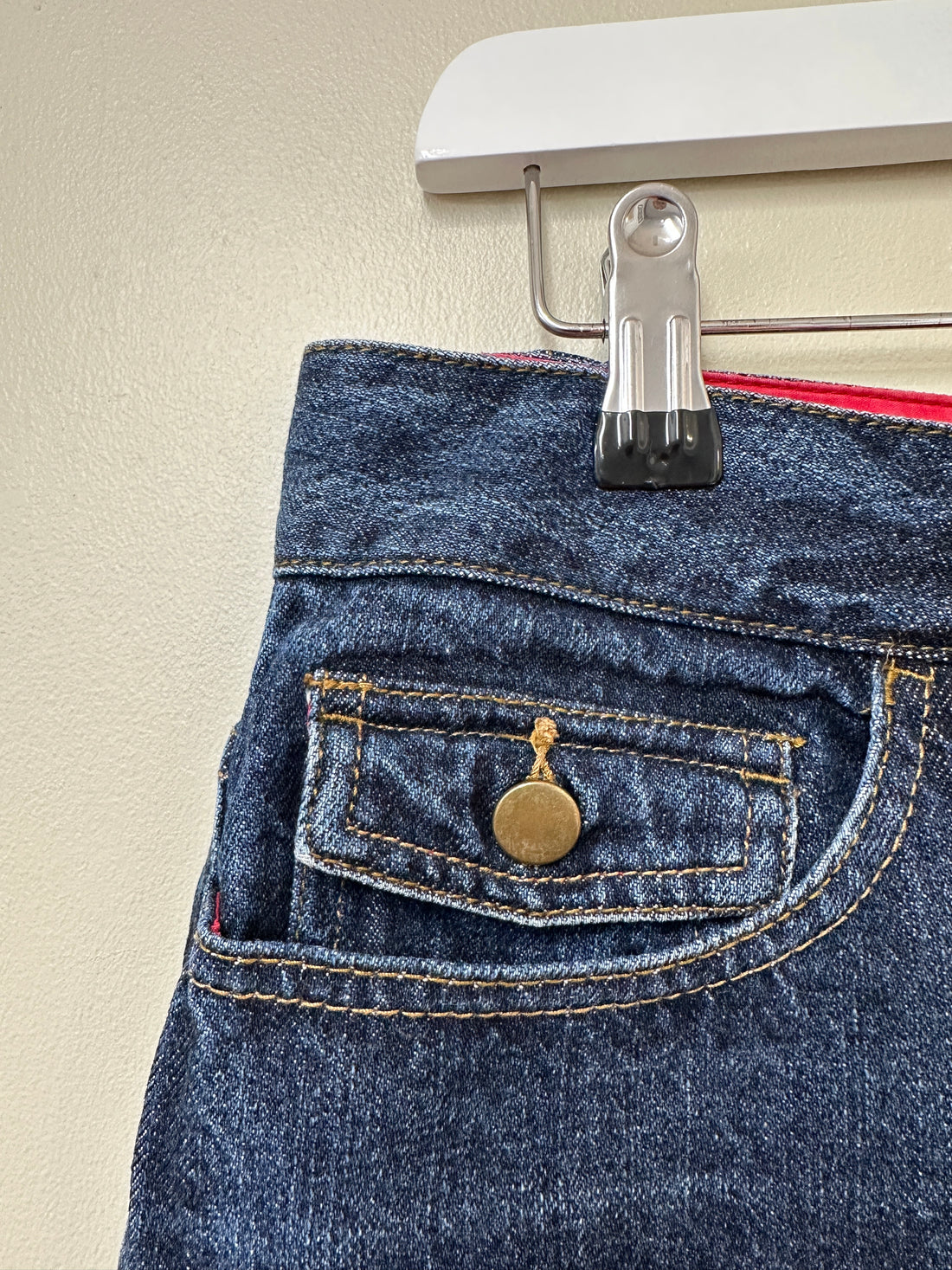 Toast Blue Wide Leg Raw Hem Jeans - Size 12