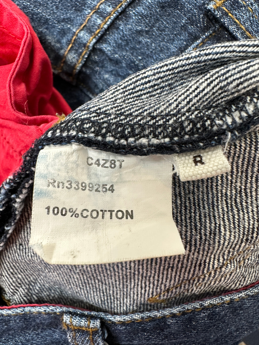 Toast Blue Wide Leg Raw Hem Jeans - Size 12