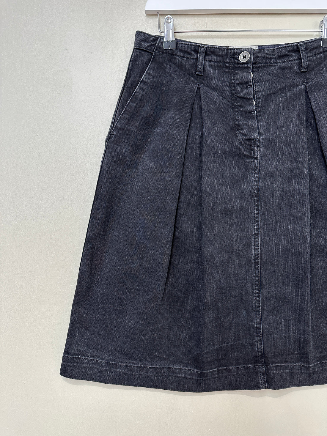 Toast Black Denim Skirt - Size 12