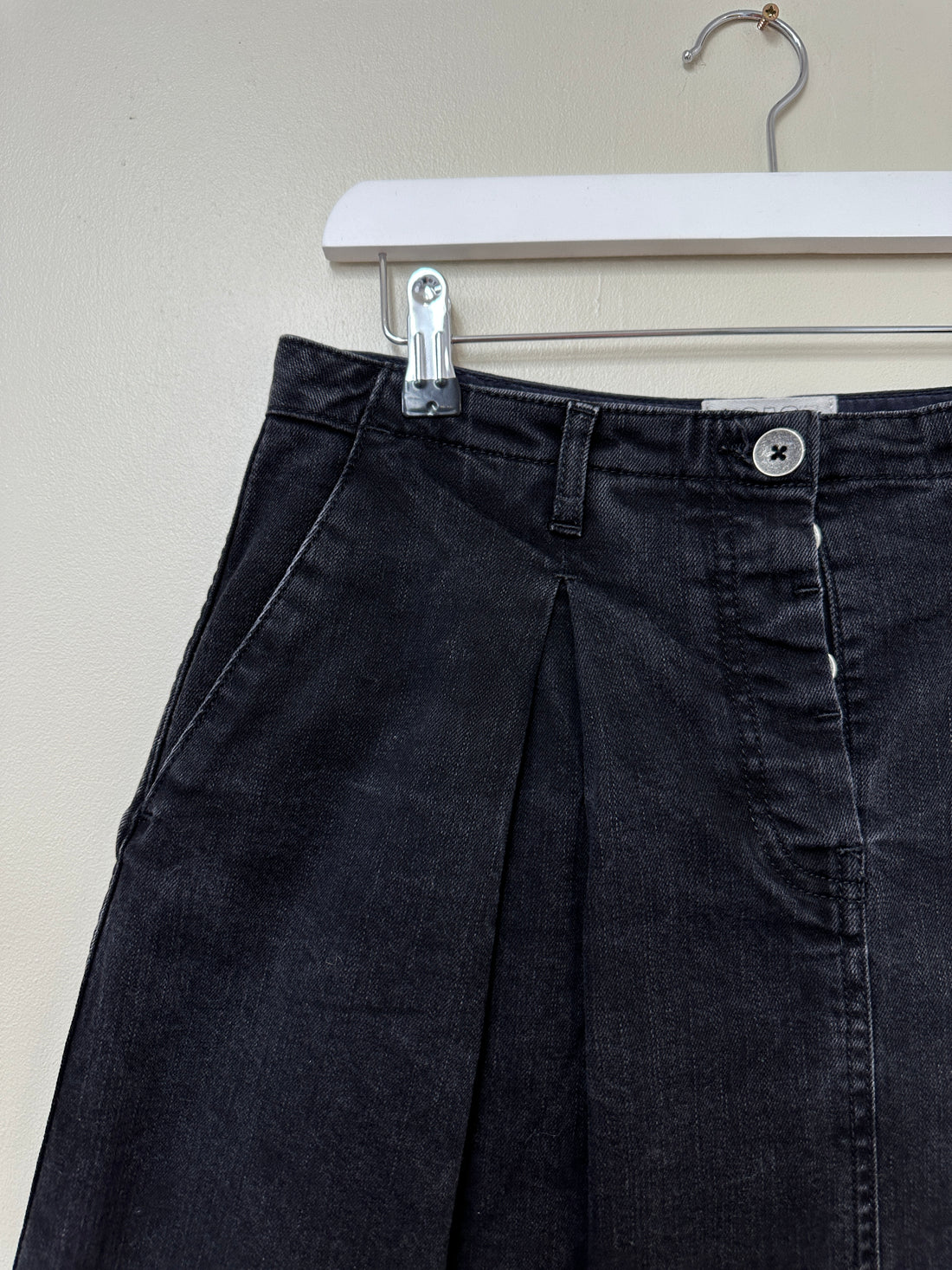 Toast Black Denim Skirt - Size 12