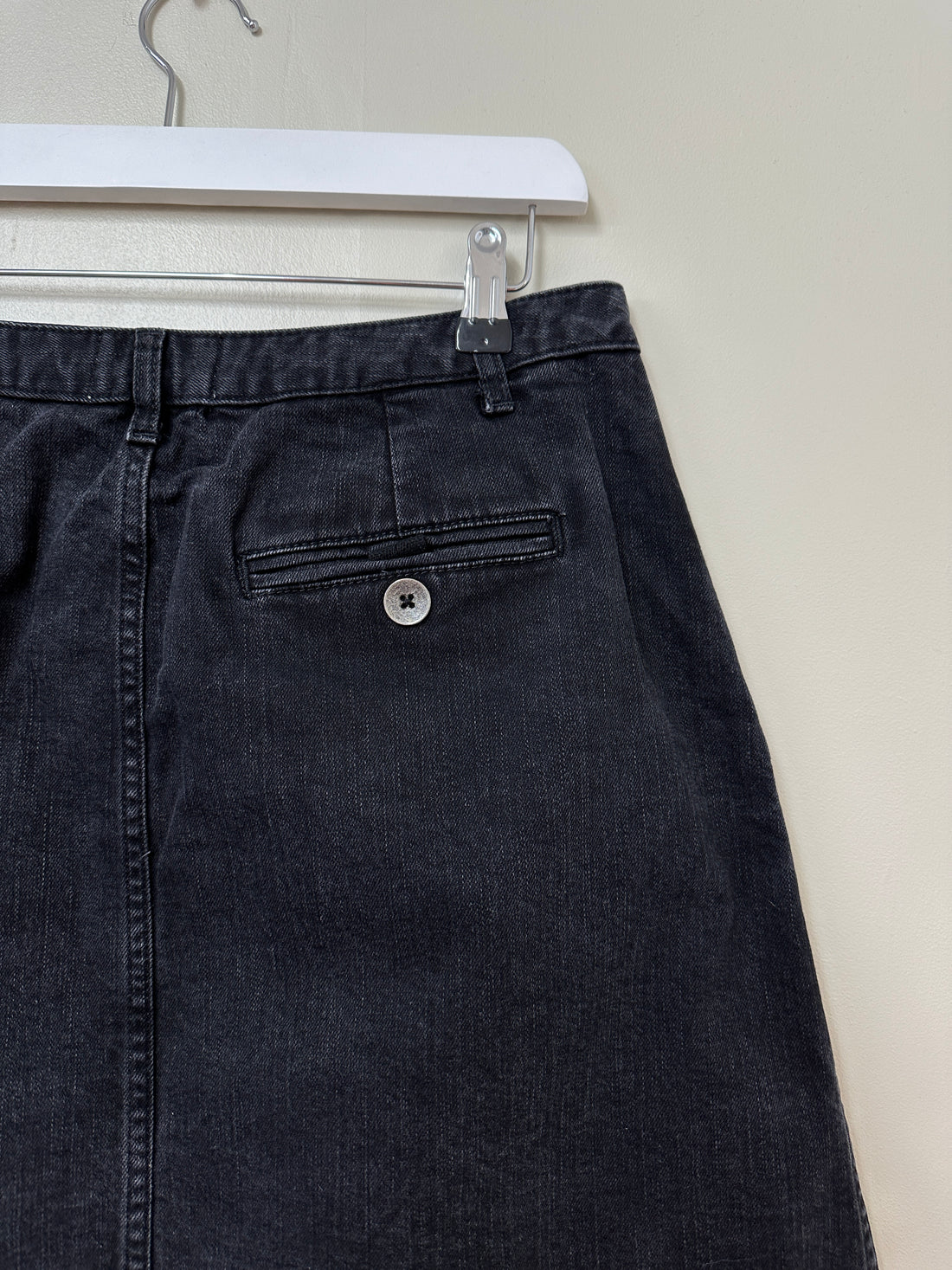 Toast Black Denim Skirt - Size 12