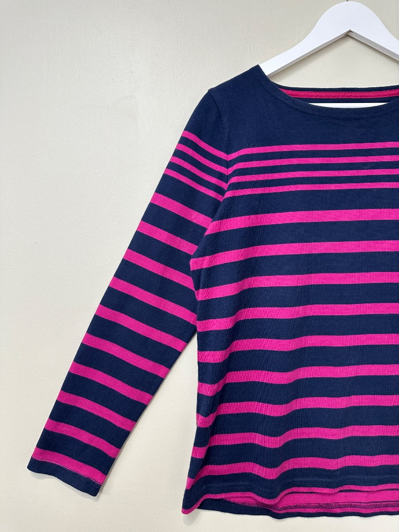 Joules Navy Pink Top - Size 14