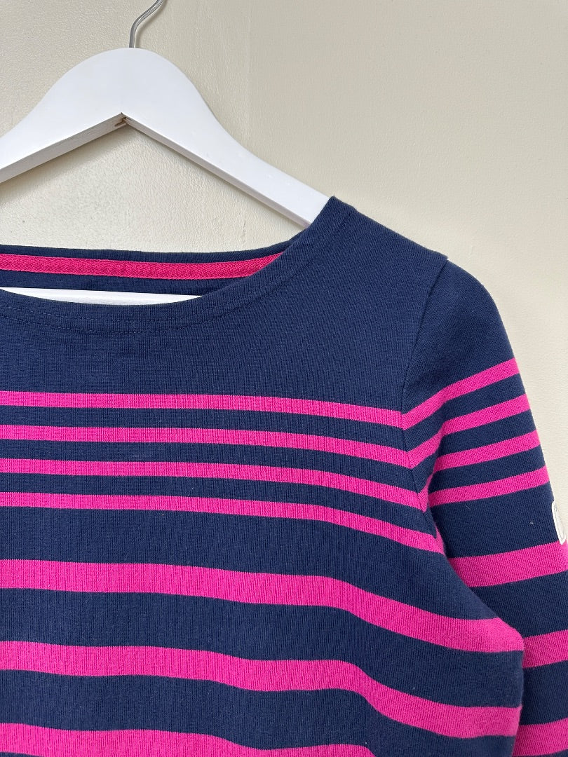 Joules Navy Pink Top - Size 14
