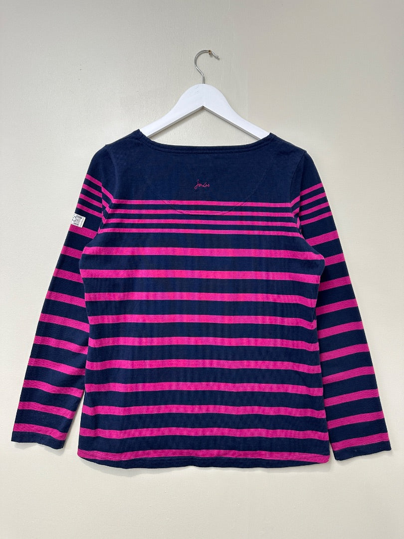 Joules Navy Pink Top - Size 14