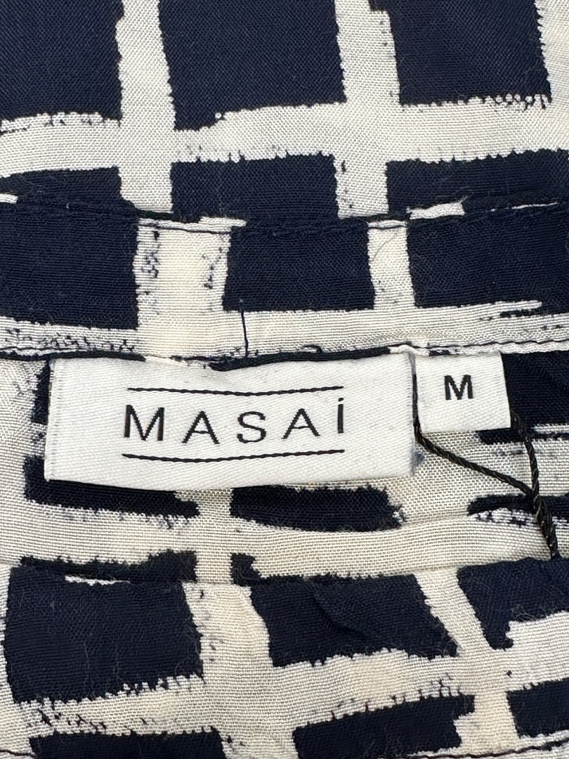 Masai Navy White Top - Size M