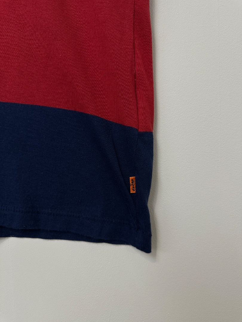 Levis Navy Red Orange T-Shirt - Size XS
