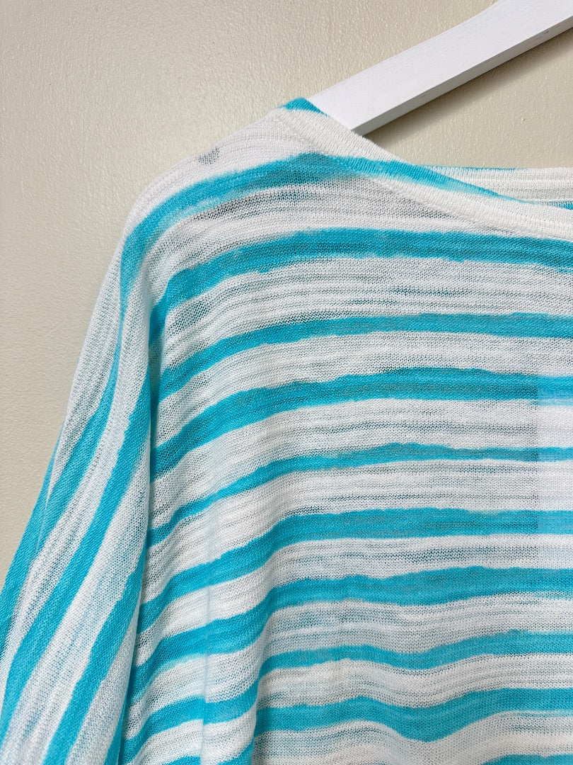 Phase Eight Blue White Top - Size S