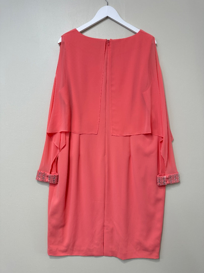 Gina Bacconi Peach Dress - Size 20
