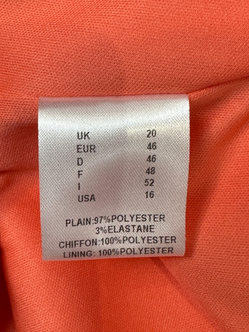 Gina Bacconi Peach Dress - Size 20