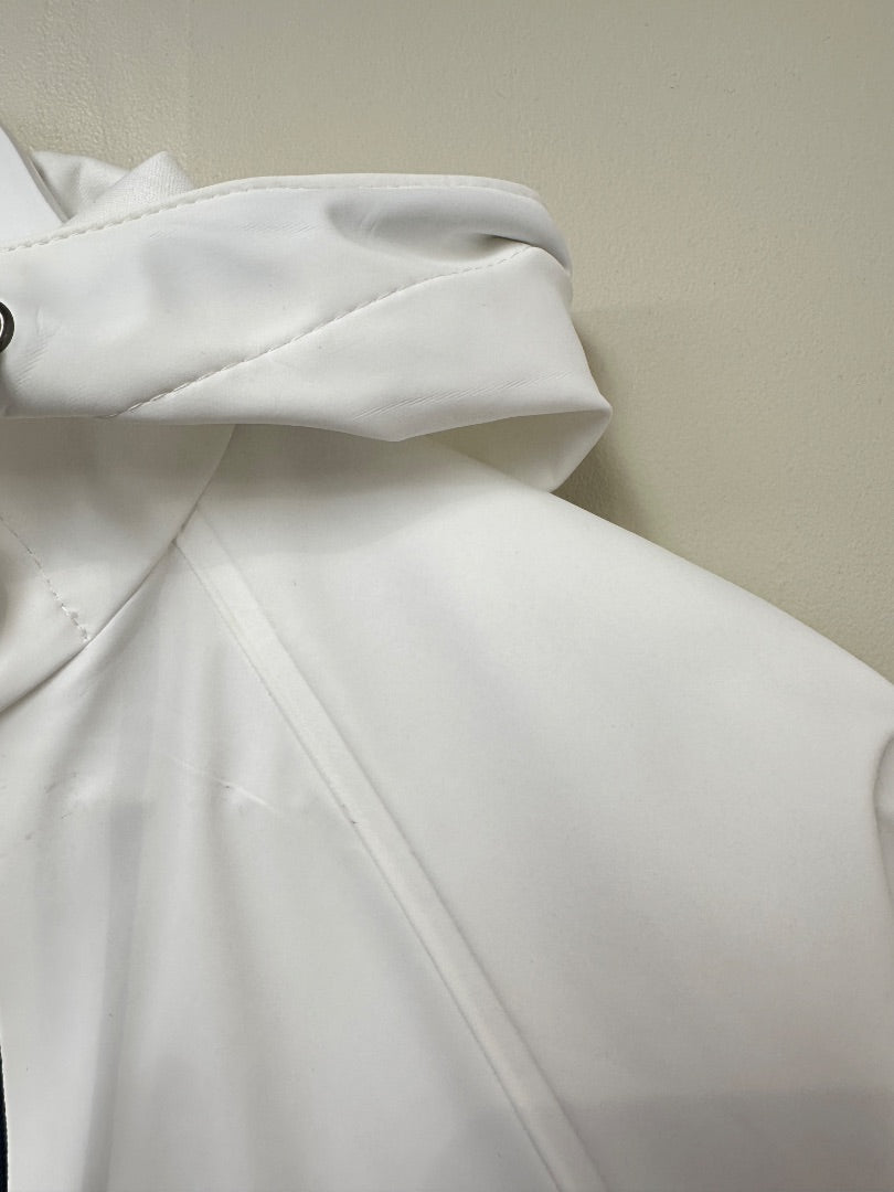 Mousqueton White Navy Raincoat - Size 8