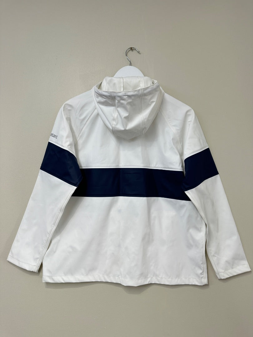 Mousqueton White Navy Raincoat - Size 8