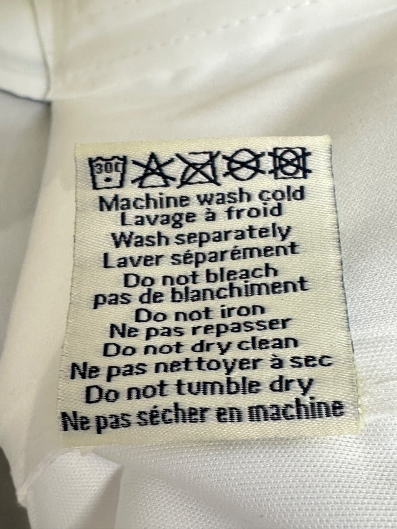 Mousqueton White Navy Raincoat - Size 8