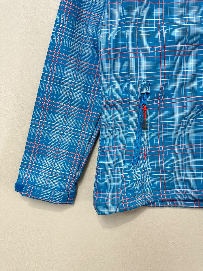 Regatta Blue White Red Soft Shell Coat - Size 10