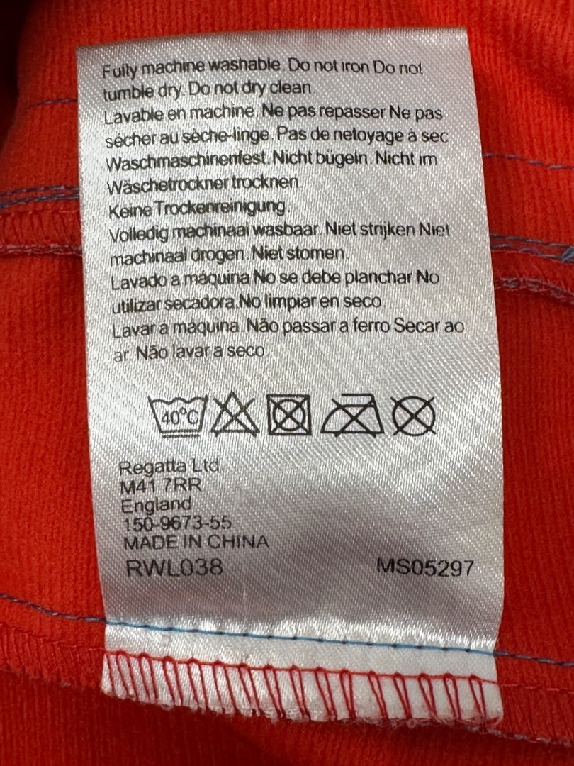 Regatta Blue White Red Soft Shell Coat - Size 10
