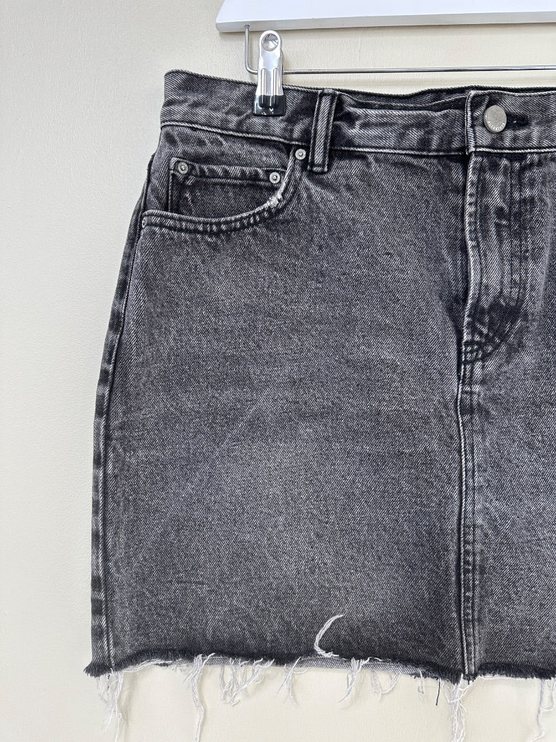 All Saints Black Denim Skirt - Size 12