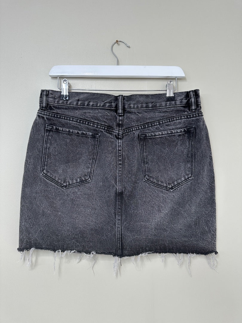 All Saints Black Denim Skirt - Size 12