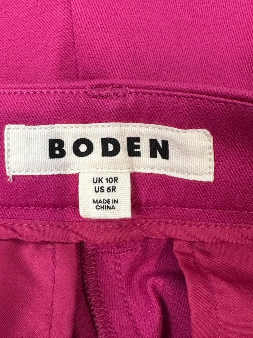 Boden Pink Pleat front trousers - Size 10