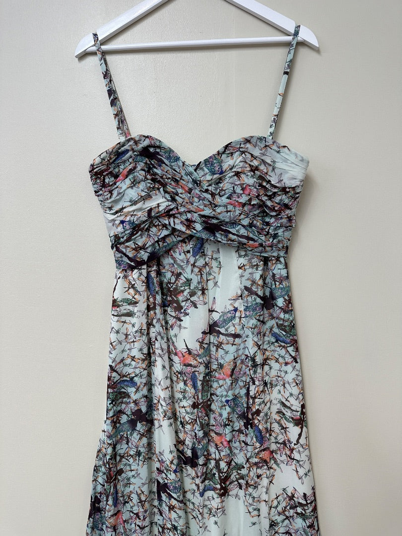 Ted Baker Blue Maxi Strappy Dress - Size 14