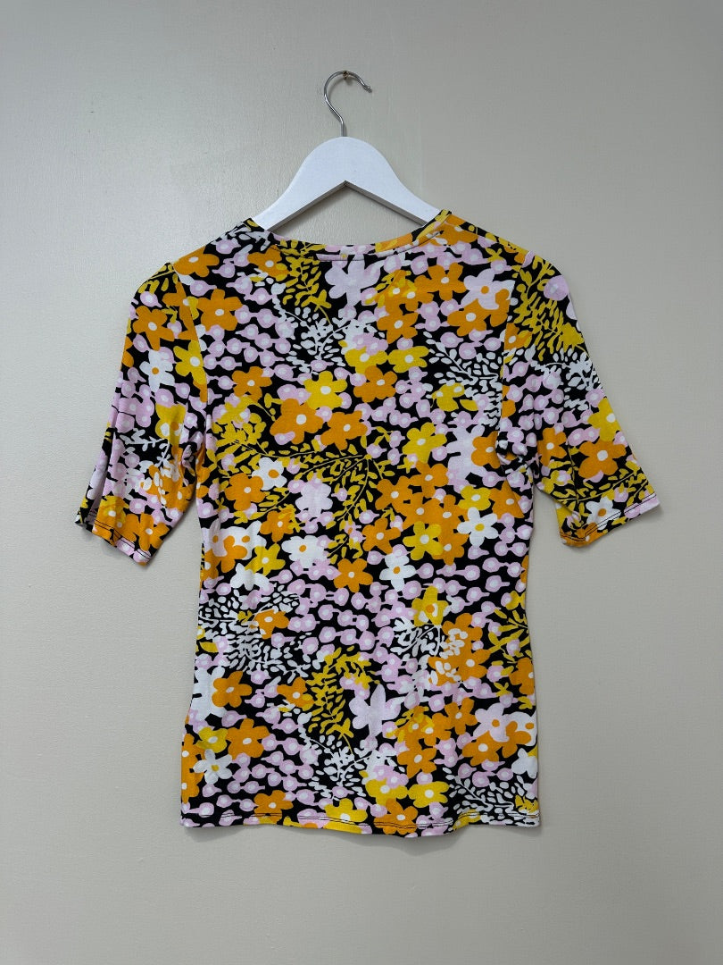 Ted Baker Yellow Floral T-Shirt - Size 8-10