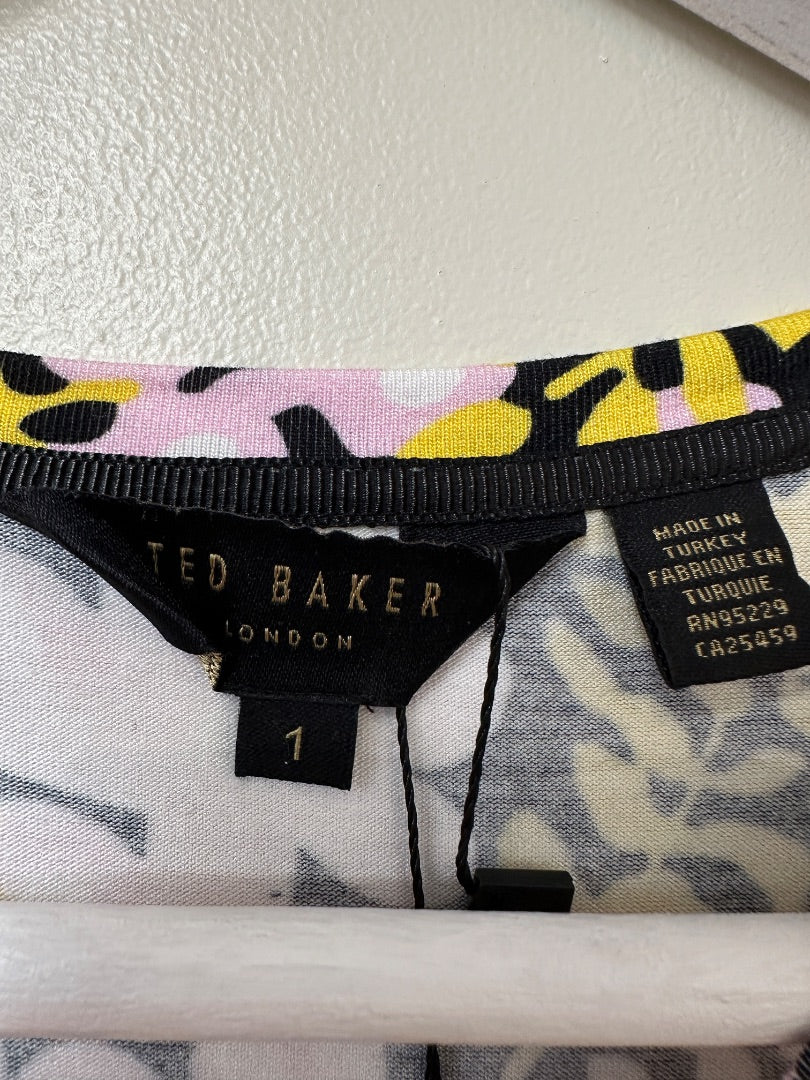 Ted Baker Yellow Floral T-Shirt - Size 8-10