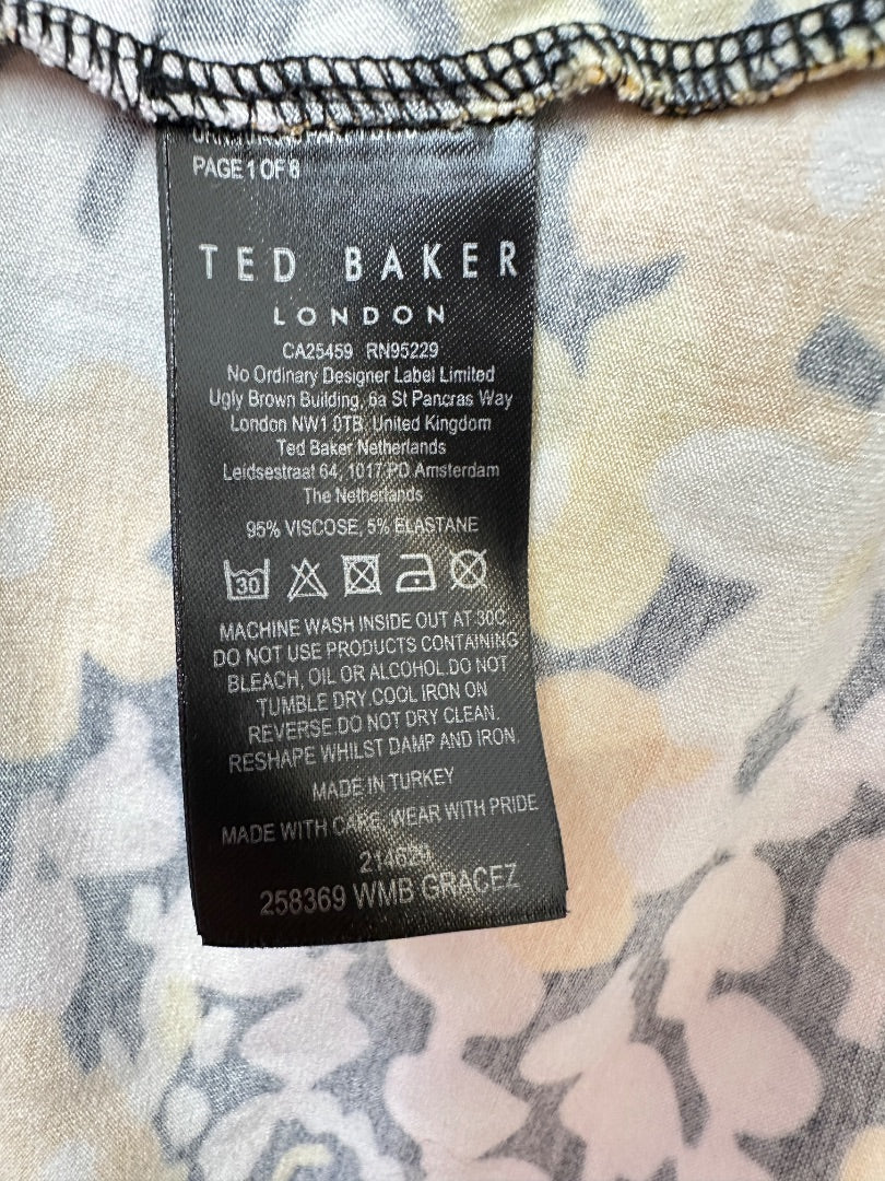 Ted Baker Yellow Floral T-Shirt - Size 8-10