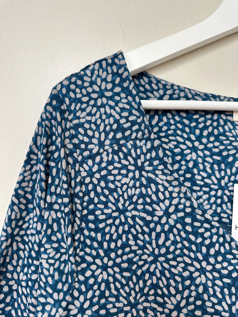 White Stuff Green Midi Pocket Jersey Dress - Size 16