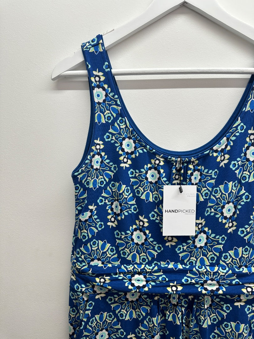 Boden Blue Mix Jersey Maxi Dress - Size 14