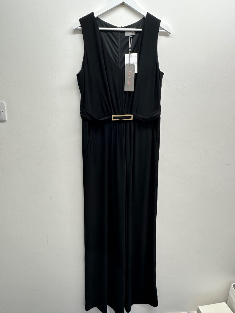 Phase Eight Black Sheree Wide Leg Jumpsuit - Size 16
