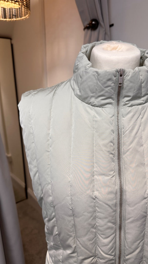 COS Sage Green Padded Gilet - Size M/L