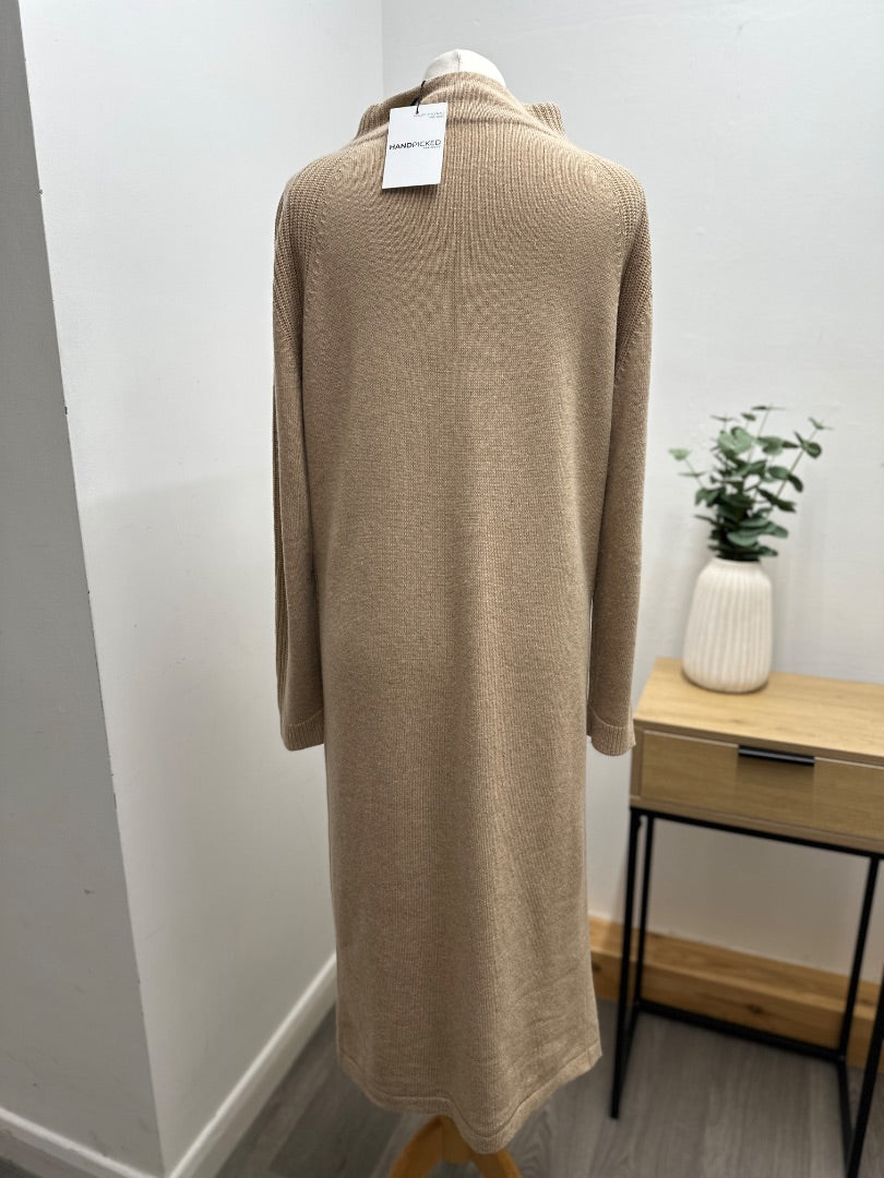 Benetton Beige Jumper Dress - Size Medium