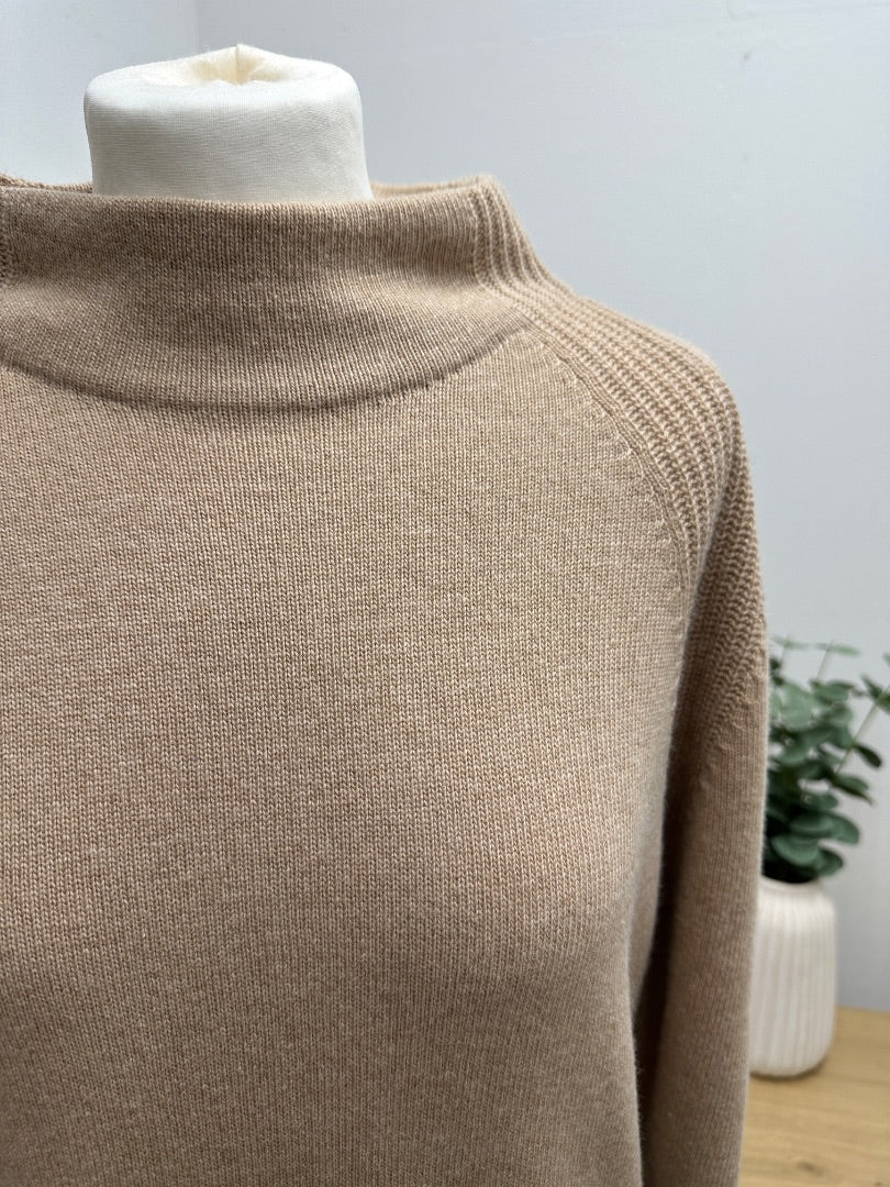 Benetton Beige Jumper Dress - Size Medium