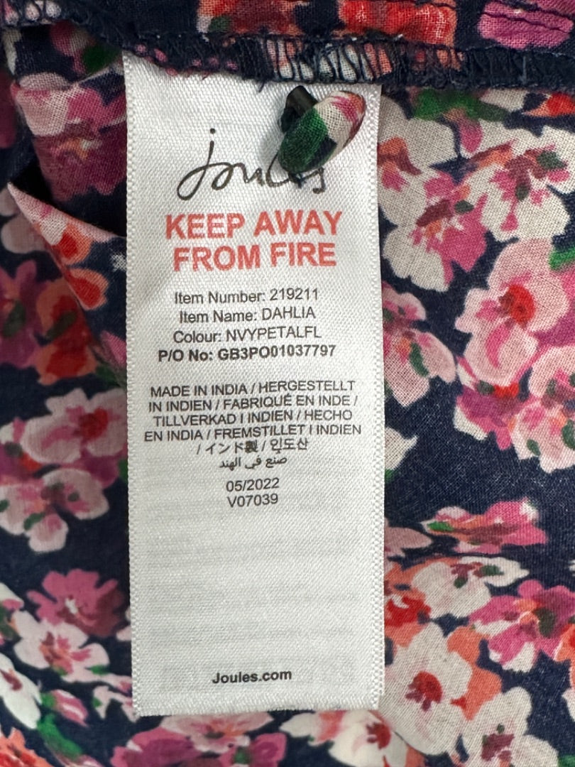 Joules Navy Pink Blouse - Size 16