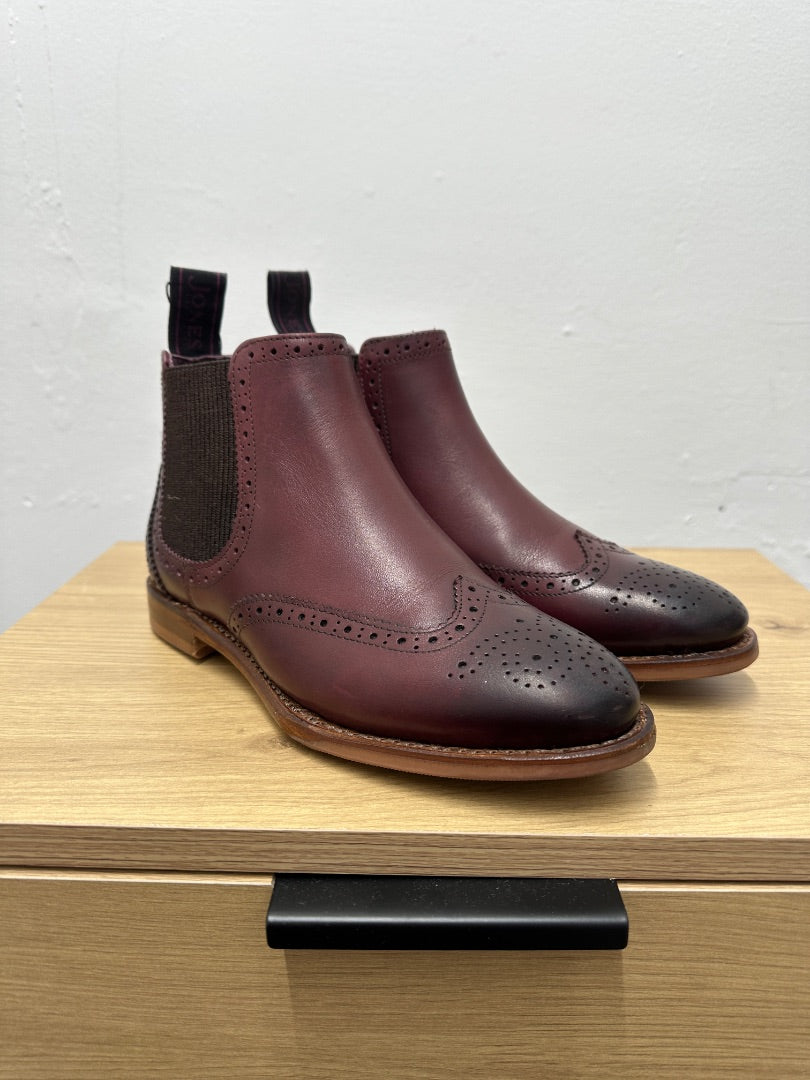 Jones Bootmaker Plum Kenya Chelsea Boots - Size 3