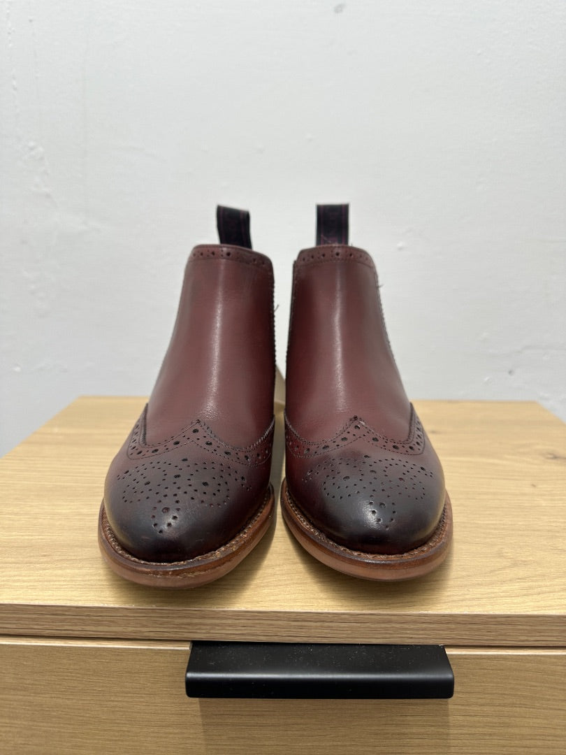 Jones Bootmaker Plum Kenya Chelsea Boots - Size 3