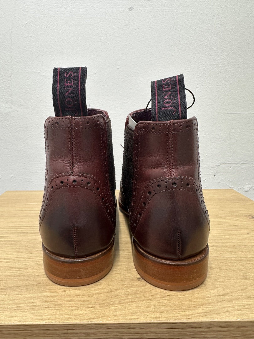 Jones Bootmaker Plum Kenya Chelsea Boots - Size 3