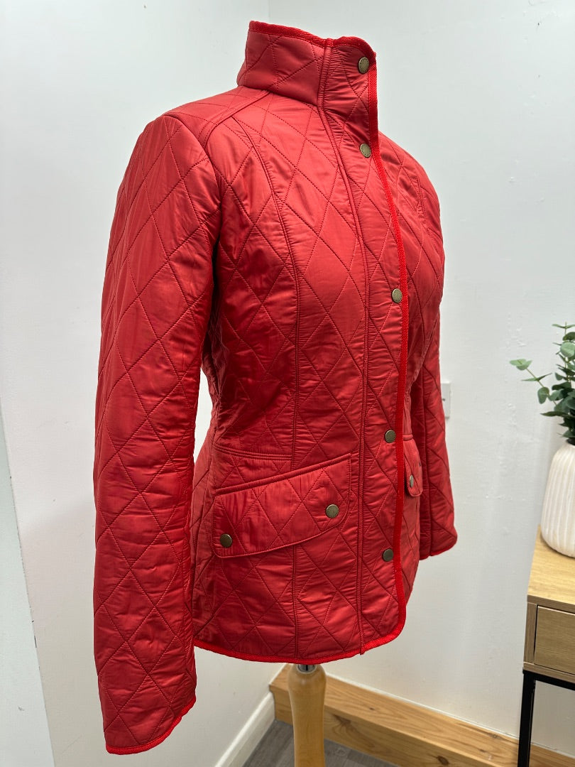 Barbour Red Quilted Jacket - Size 10
