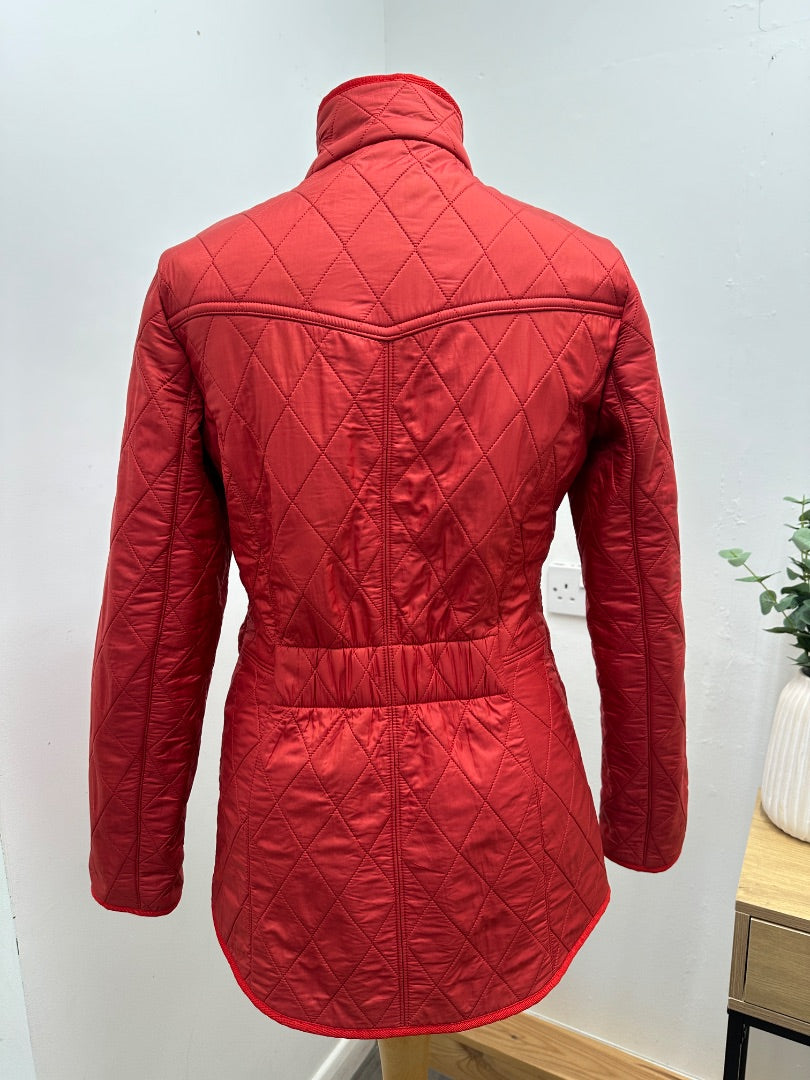 Barbour Red Quilted Jacket - Size 10
