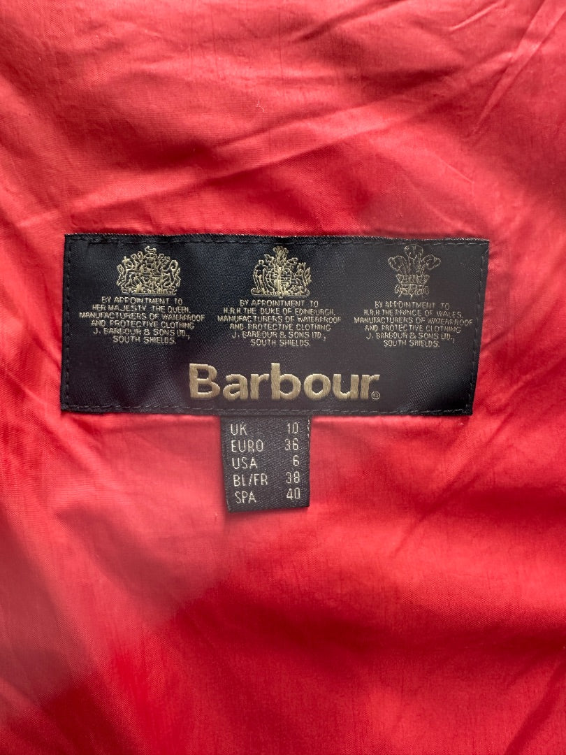 Barbour Red Quilted Jacket - Size 10