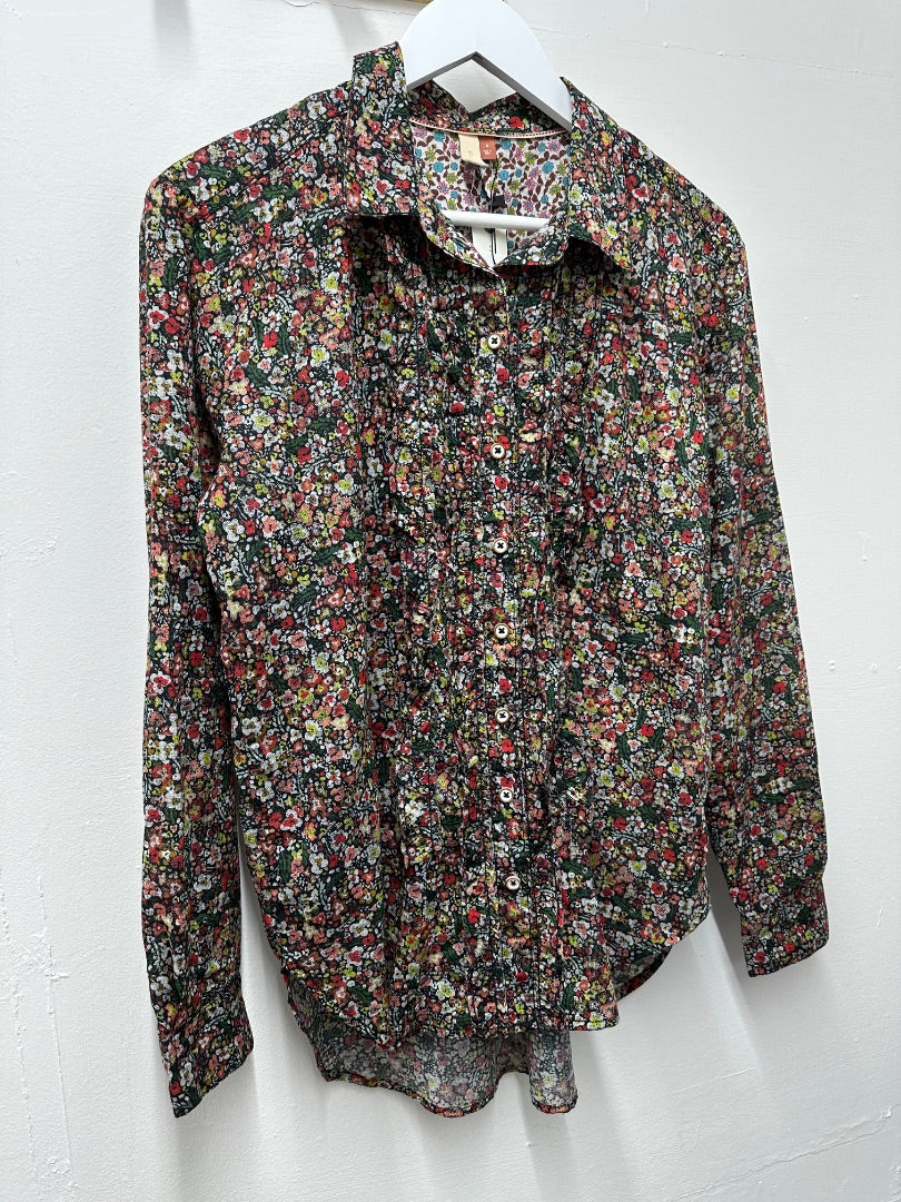 Pilcro Black Red Green Shirt - Size S